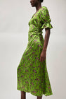 No.6 Luisa Dress in Green Trellis