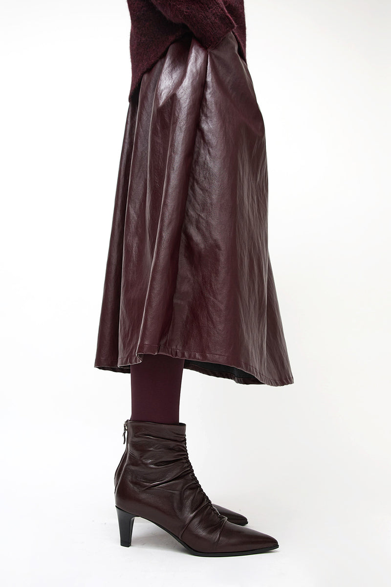 No.6 Ruched Heeled Boot in Syrup