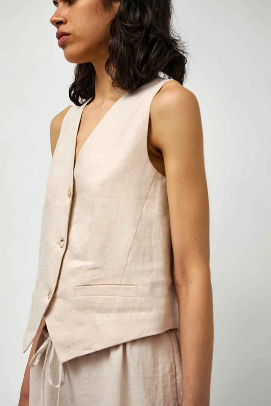 No.6 Martin Vest in Natural