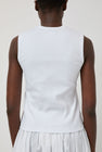 Nothing Written 90's V-Neck Sleeveless Top in White