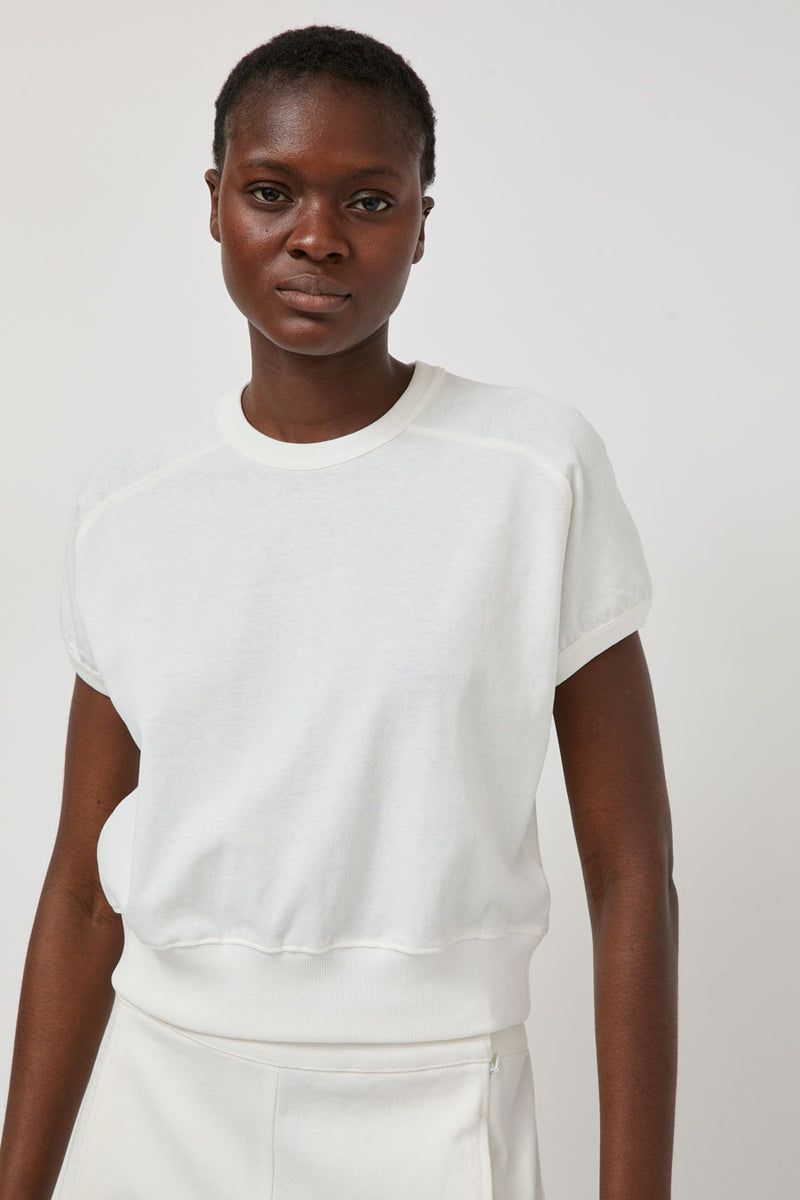 Nothing Written Bibi Cotton Sweatshirt Tee in White