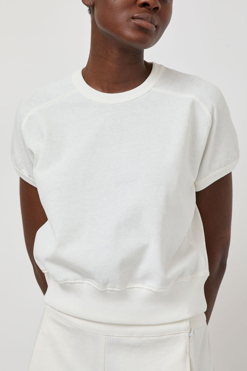 Nothing Written Bibi Cotton Sweatshirt Tee in White