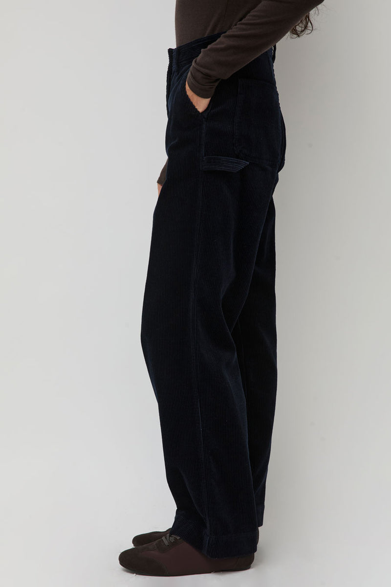 Nothing Written Corduroy Carpenter Pants in Dark Navy