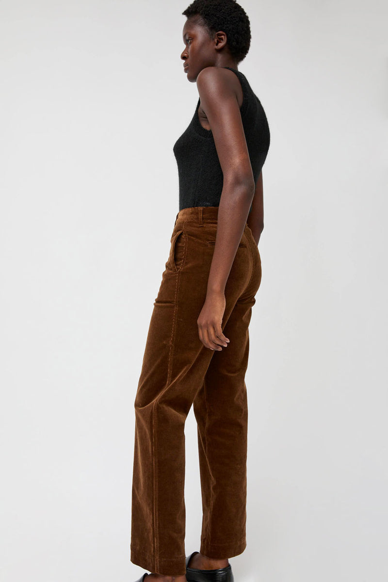 Nothing Written Corduroy Straight Pants in Brown