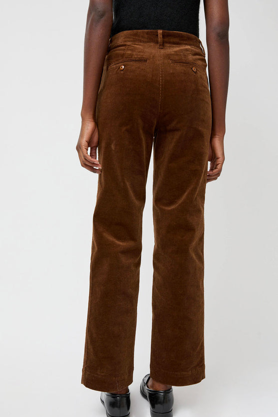 Nothing Written Corduroy Straight Pants in Brown