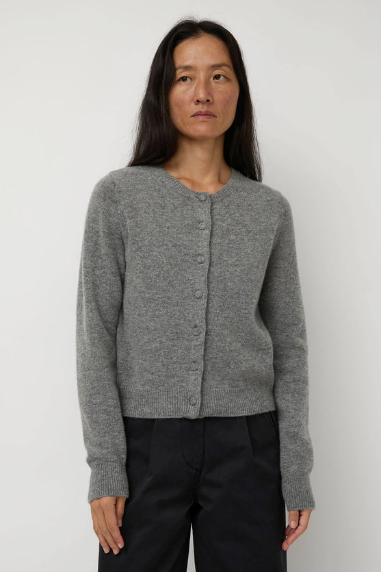 Nothing Written Diene Round Cardigan in Gray