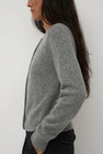 Nothing Written Diene Round Cardigan in Gray