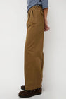 Nothing Written Gato Straight Tuck Pants in Khaki Brown