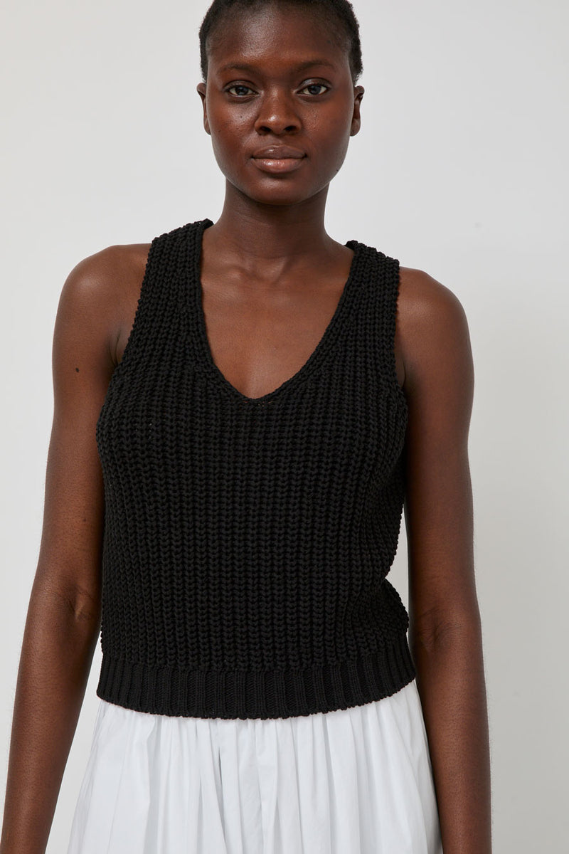 Nothing Written Greta Knit Top in Black