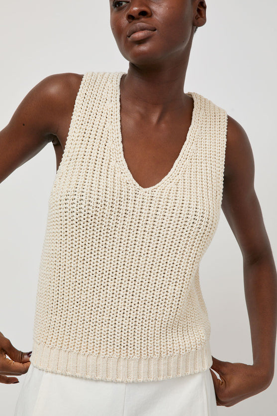 Nothing Written Greta Knit Top in Ivory