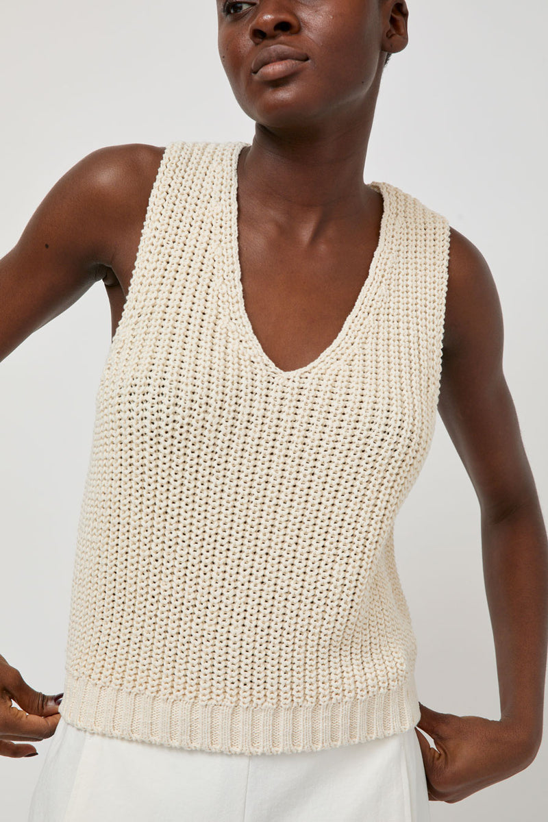 Nothing Written Greta Knit Top in Ivory