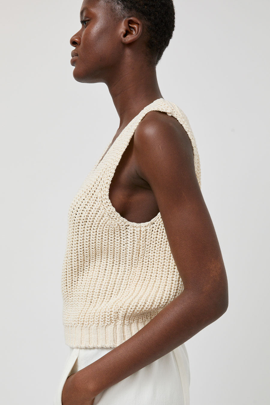 Nothing Written Greta Knit Top in Ivory