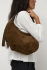 Nothing Written HT Suede Shoulder Bag in Caramel