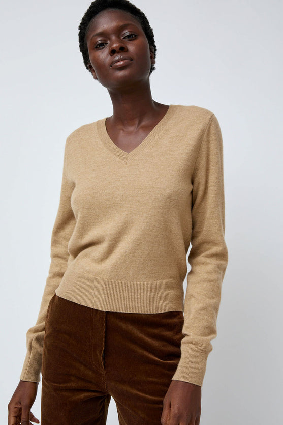 Nothing Written Hany Cashmere Knit in Camel No.6 Store