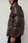 Nothing Written Hoore Puffer Jacket in Vintage Brown