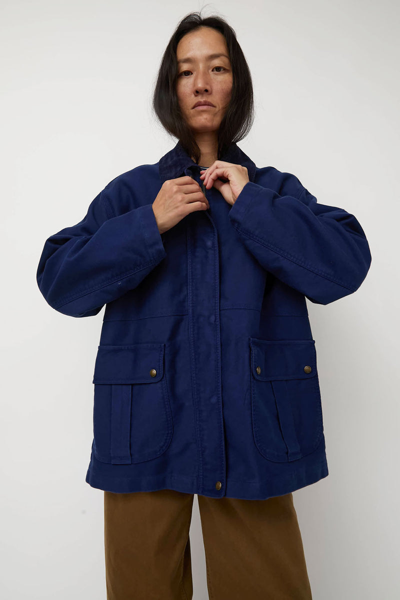 Nothing Written Hunting Cotton Jacket in Blue