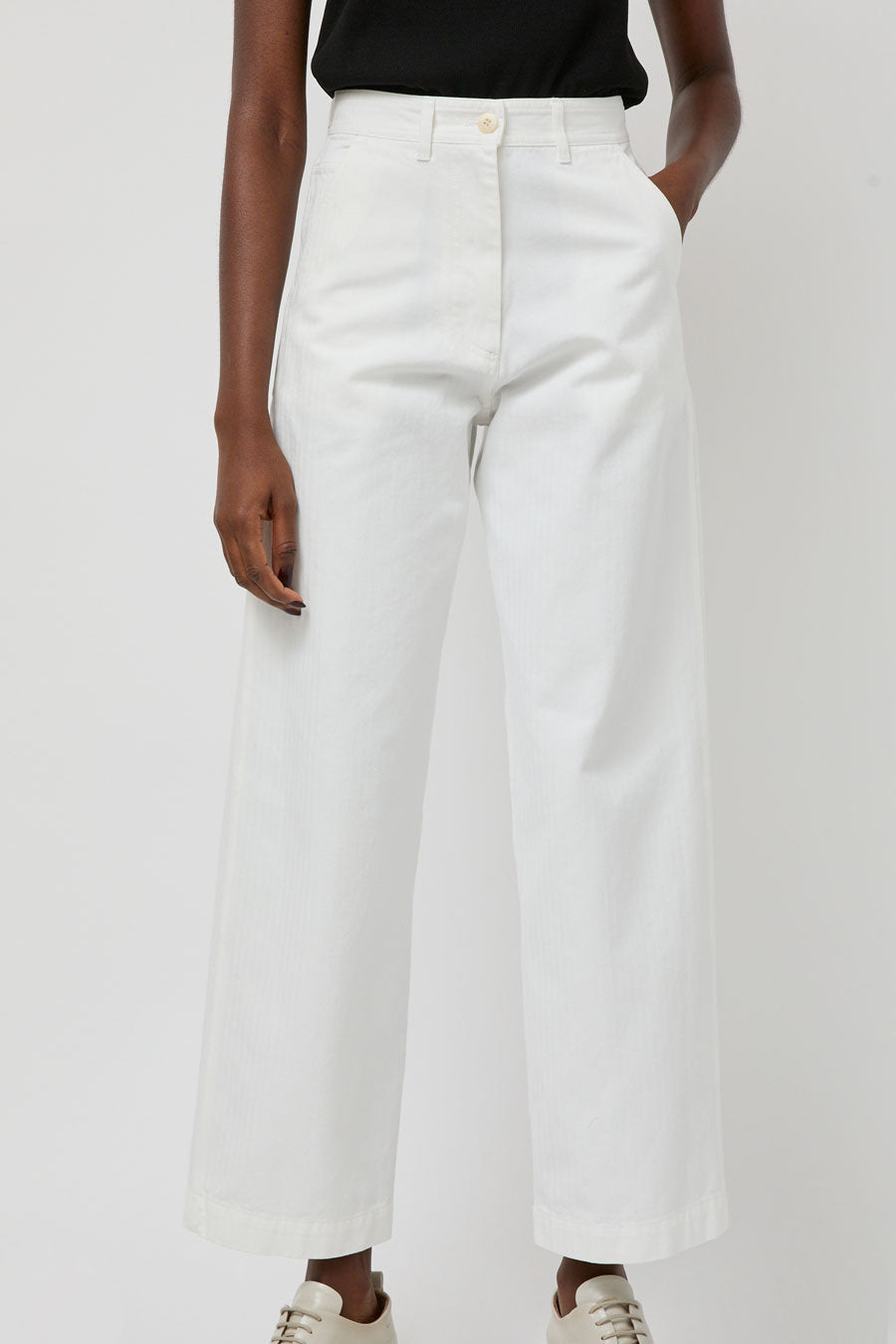 Nothing Written Paan Cotton Chino Pants in White