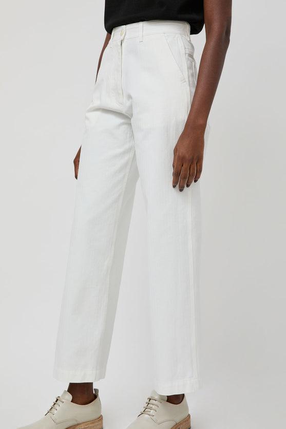 Nothing Written Paan Cotton Chino Pants in White