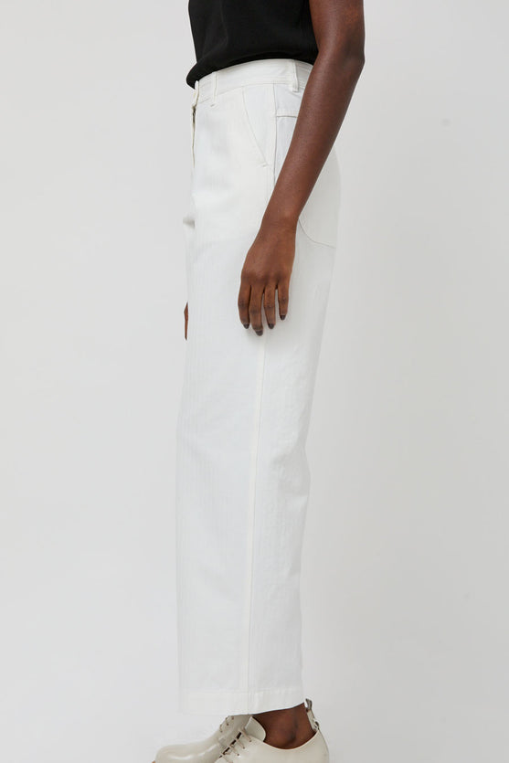 Nothing Written Paan Cotton Chino Pants in White