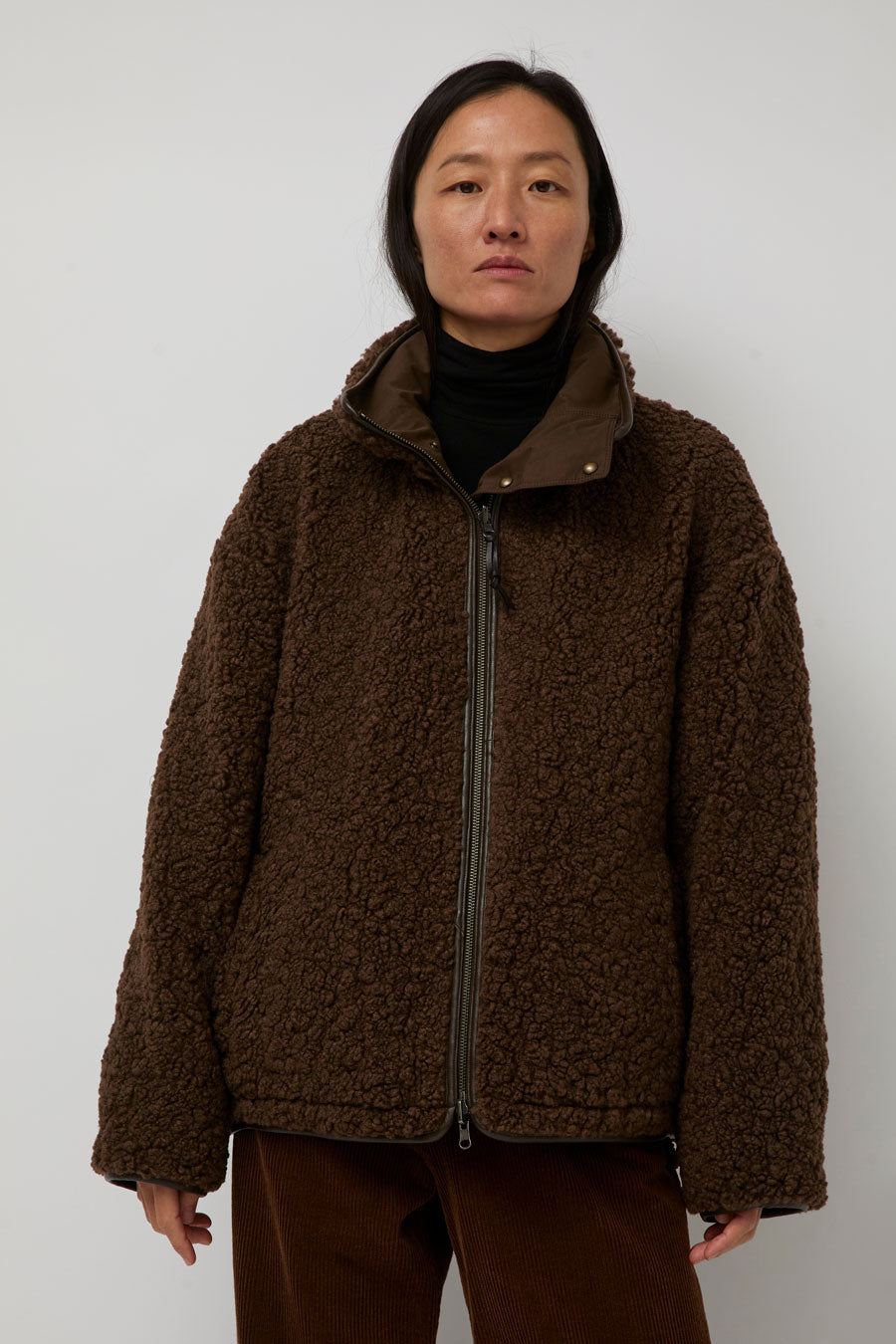 Nothing Written Pooh Reversible Jumper in Vintage Brown
