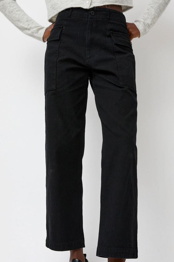 Nothing Written Washed Cargo Pants in Black