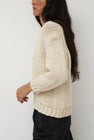 Nothing Written Wide V-Neck Sweater in Ivory