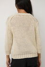 Nothing Written Wide V-Neck Sweater in Ivory