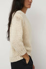 Nothing Written Wide V-Neck Sweater in Ivory