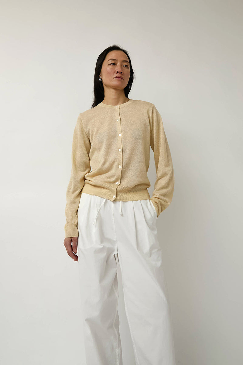 Nothing Written Rola Linen Cardigan in Yellow