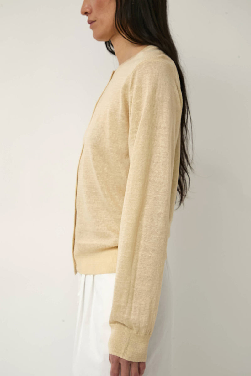 Nothing Written Rola Linen Cardigan in Yellow