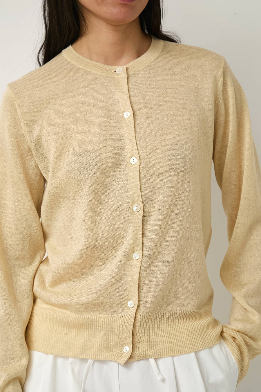 Nothing Written Rola Linen Cardigan in Yellow