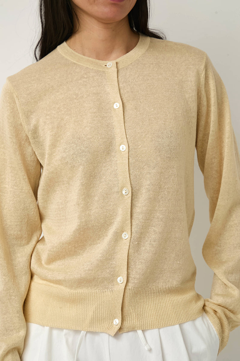 Nothing Written Rola Linen Cardigan in Yellow