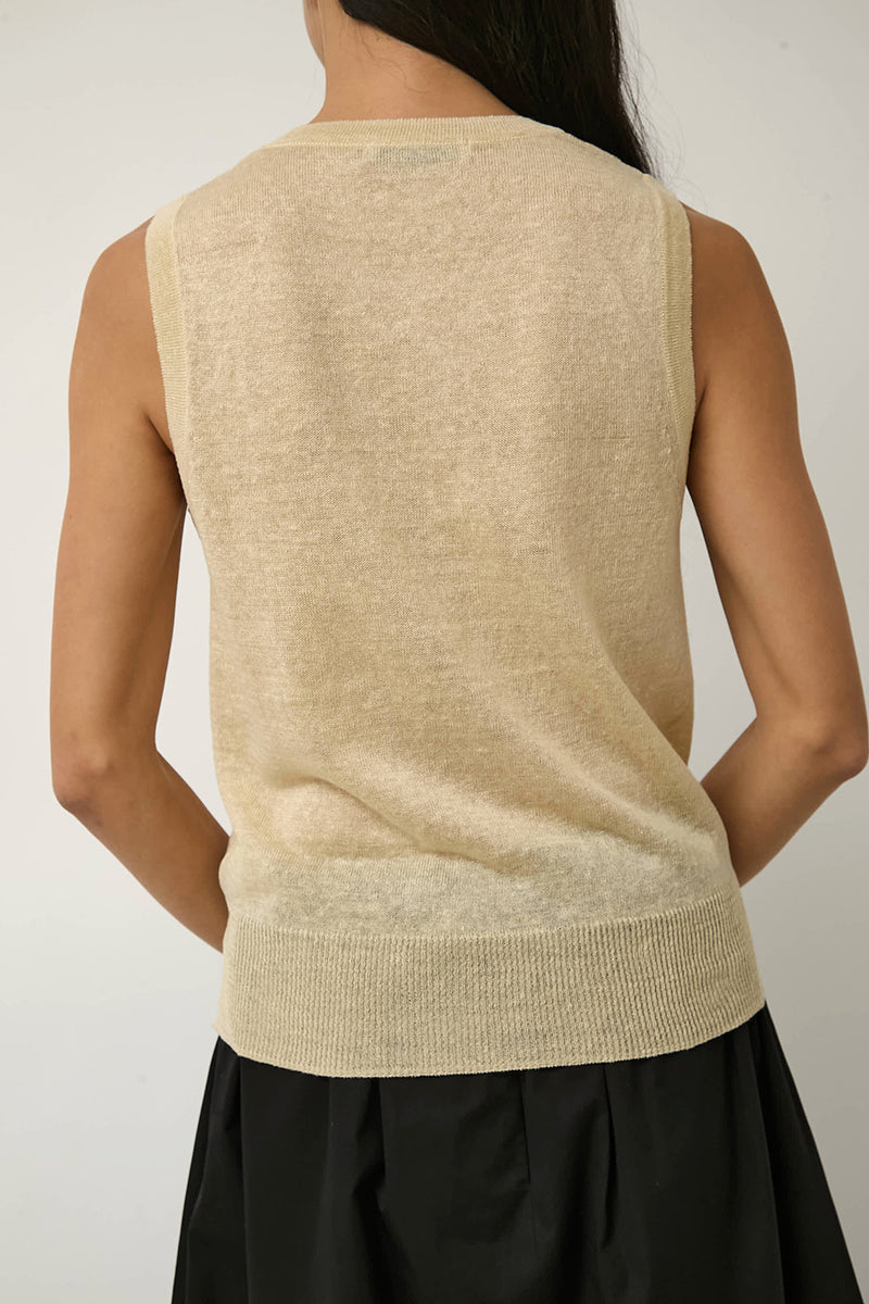 Nothing Written Rola Linen Sleeveless in Yellow