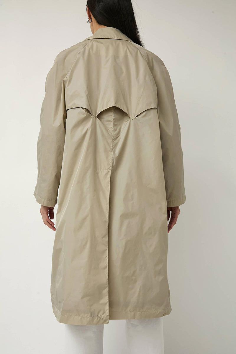 Nothing Written Urban Nylon Trench in Beige