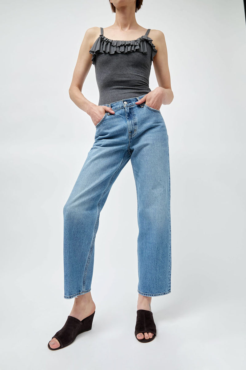 Oketo Cut 101 Straight Jean in Vintage Light