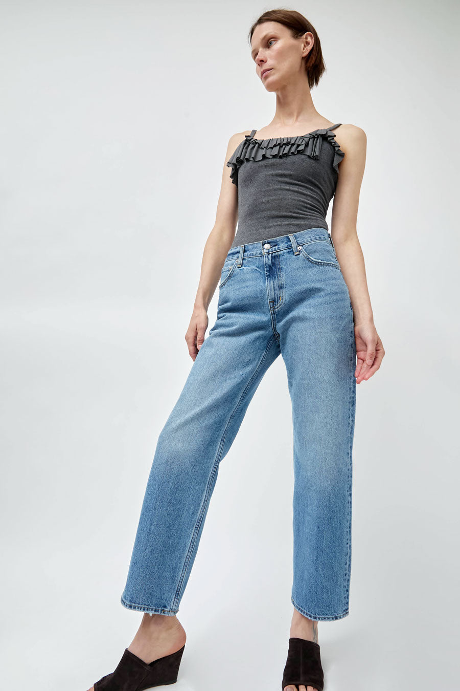 Oketo Cut 101 Straight Jean in Vintage Light