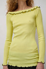 OpéraSPORT Leanor Seamless Top in Yellow and Black