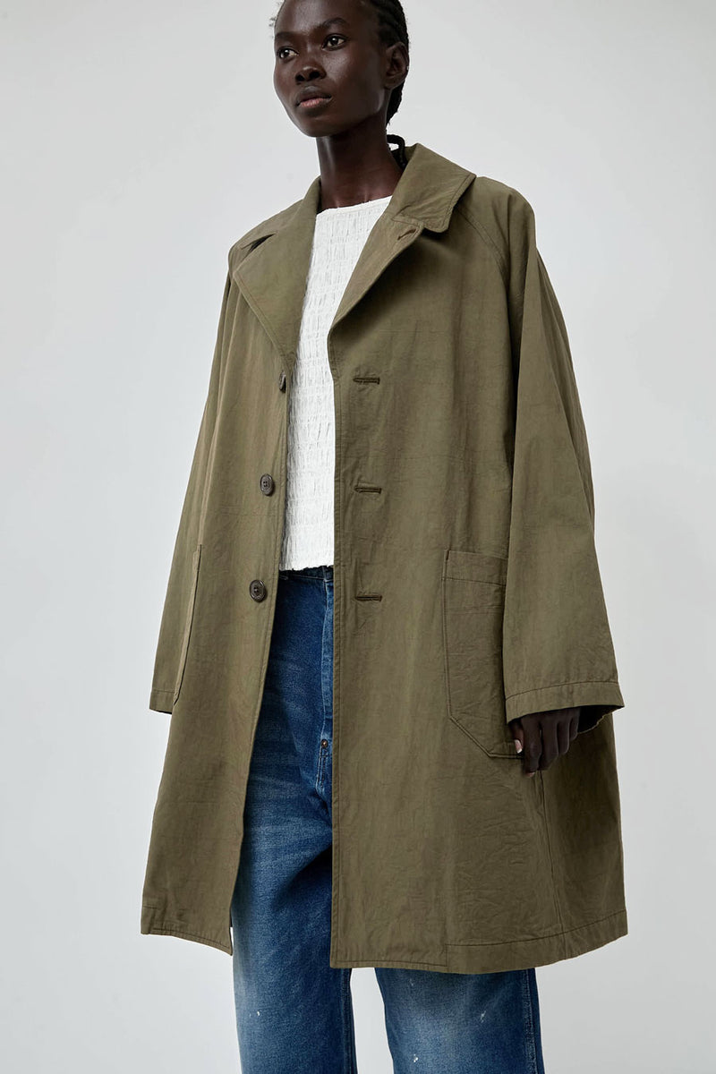 Ordinary Fits P Collar Coat in Khaki