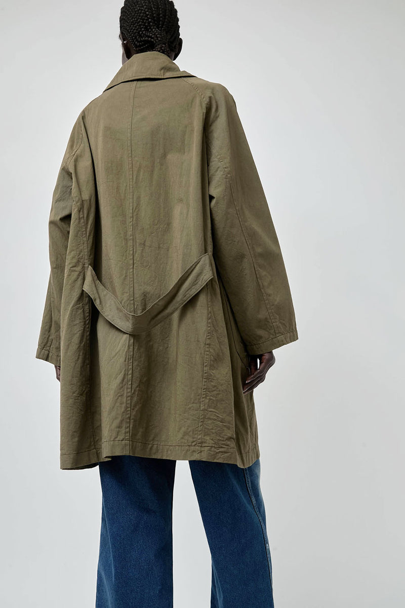 Ordinary Fits P Collar Coat in Khaki