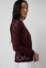 No.6 Ash Tee in Bordeaux Lace