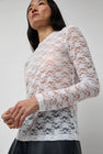 No.6 Ash Tee in White Lace