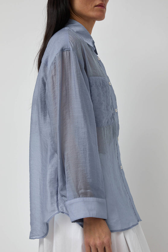 No.6 Lake Shirt in Dusk Organza