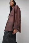 No.6 Lake Shirt in Plum Organza