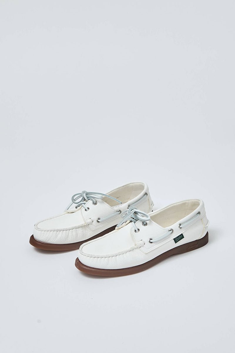 Paraboot Barth Boat Shoe in Cerf Blanc