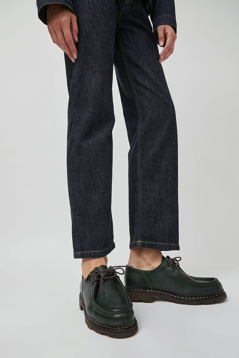 Paraboot Michael Shoe in Lisse Vert_OF_AW25