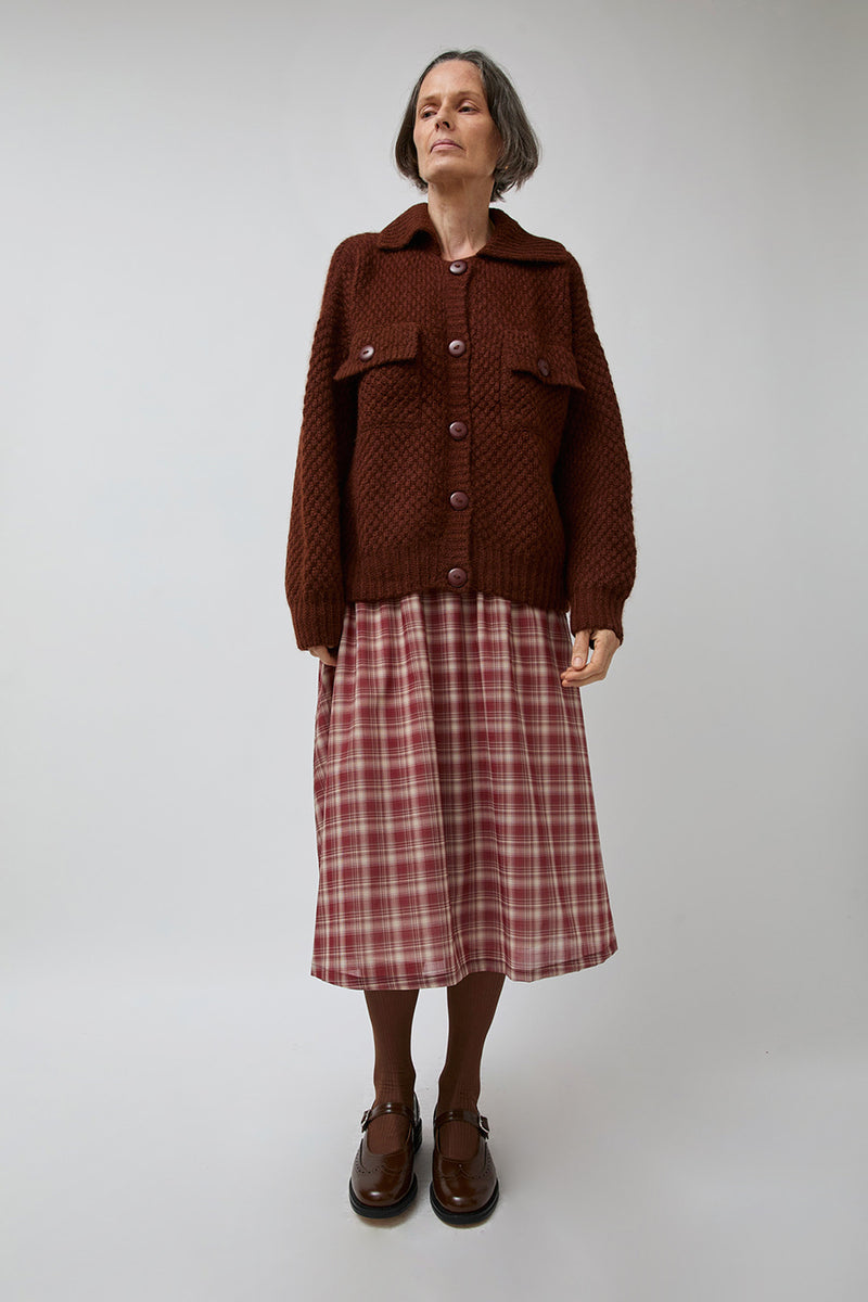 Pari Desai Peyton Cardigan Sweater in Gingerbread