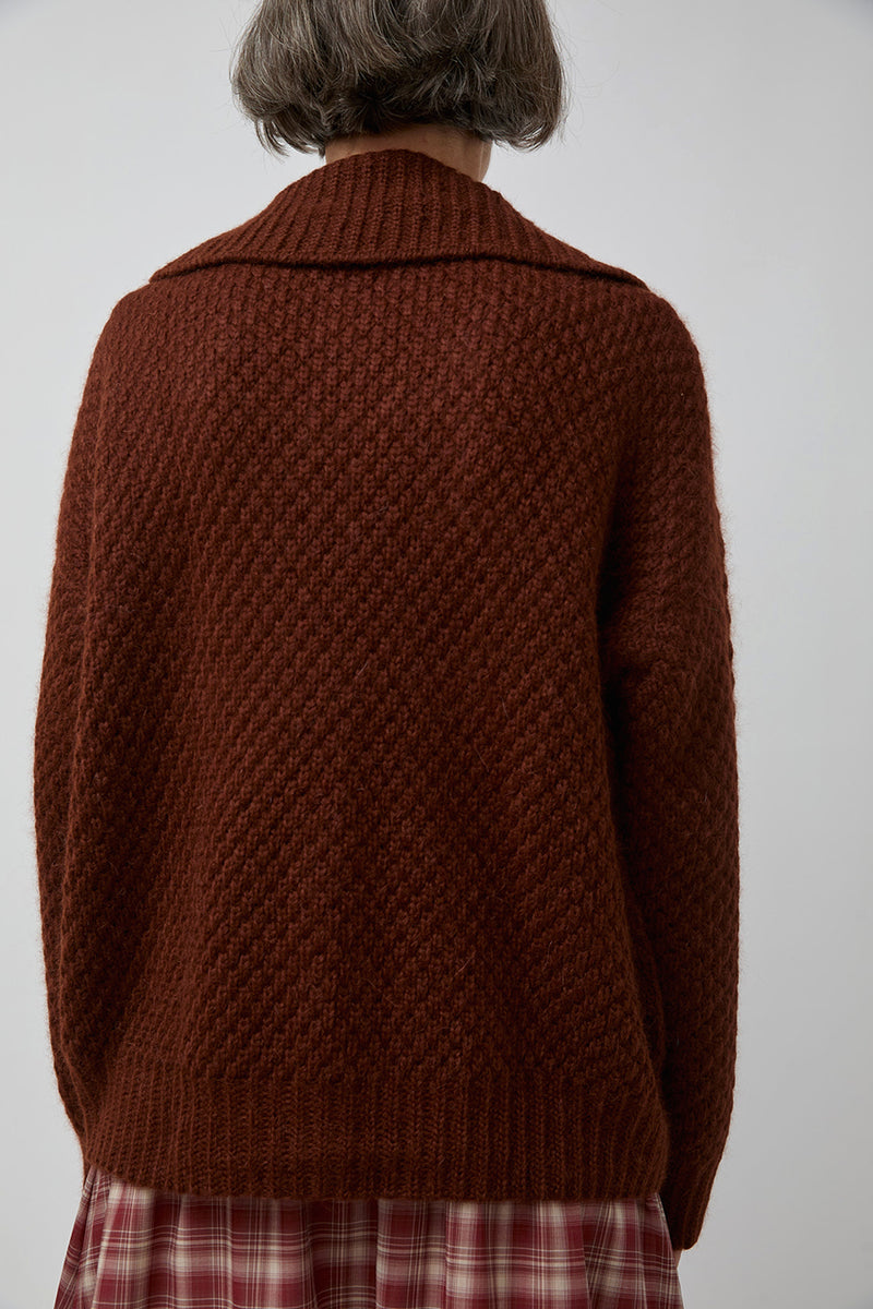 Pari Desai Peyton Cardigan Sweater in Gingerbread