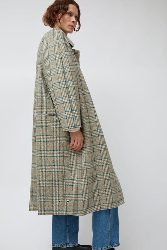Pret Pour Partir Camille Jacket in Wool Blue Check
