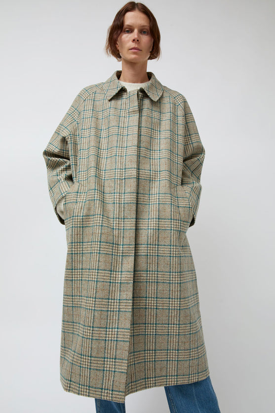 Pret Pour Partir Camille Jacket in Wool Blue Check