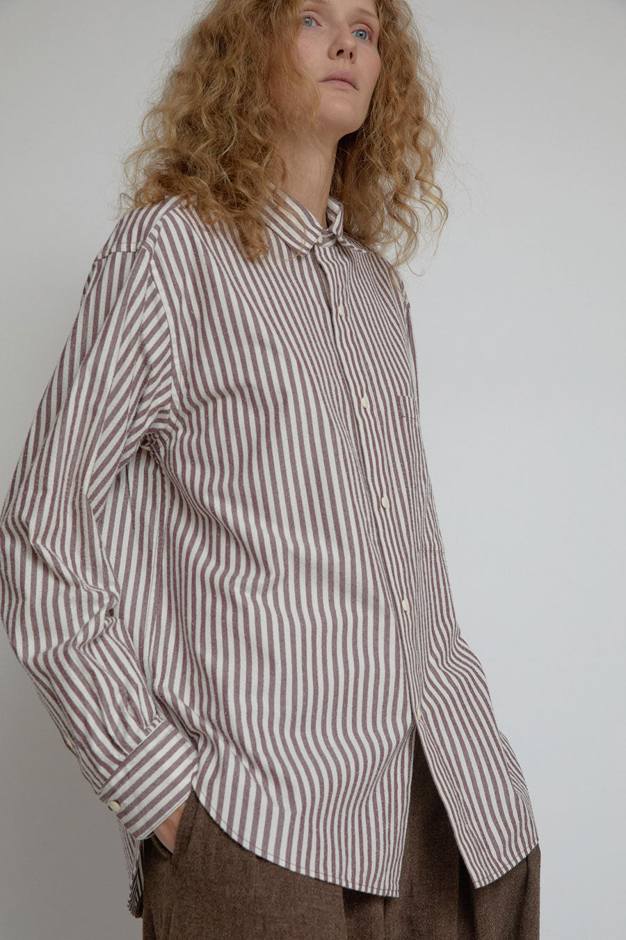 Quitan Long Sleeve Shirt in London Stripe